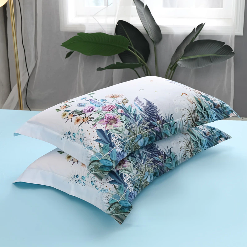 Gianna Sky Blue Egyptian Cotton Bedding Set
