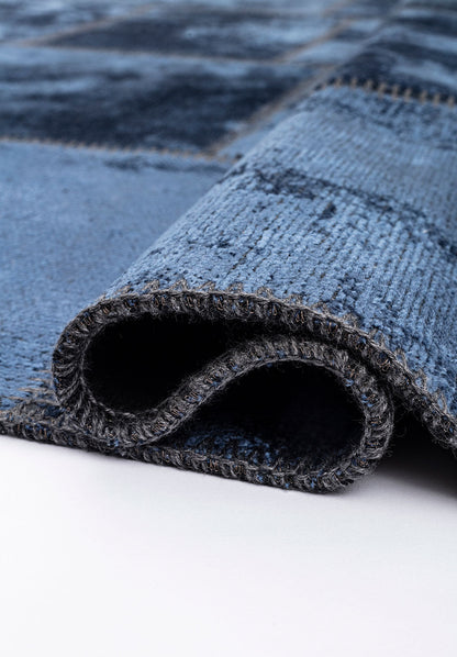 Patch Navy Blue Rug