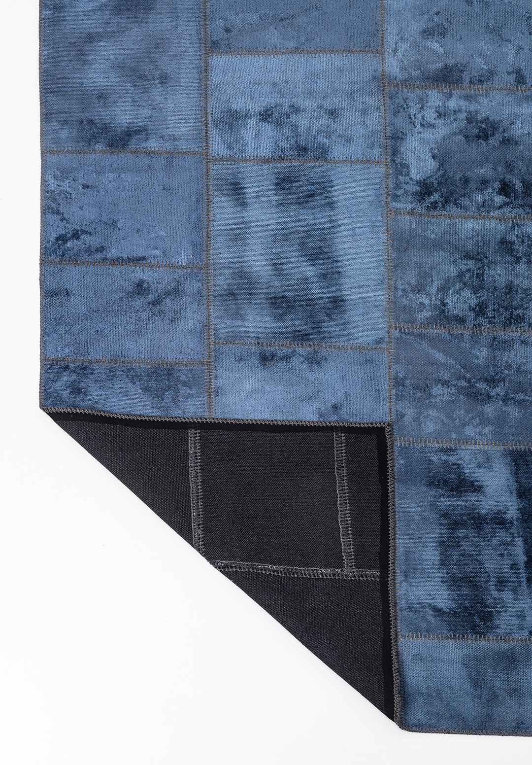 Patch Navy Blue Rug