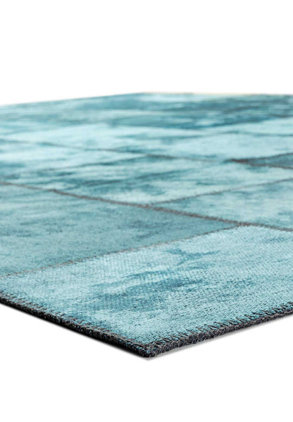 Patch Turquoise Rug