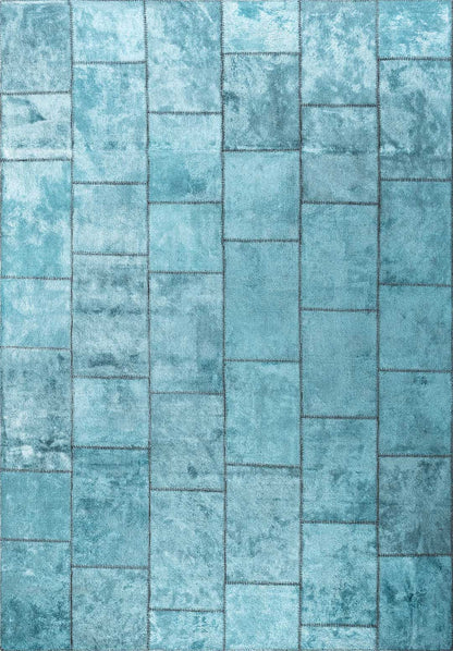 Patch Turquoise Rug