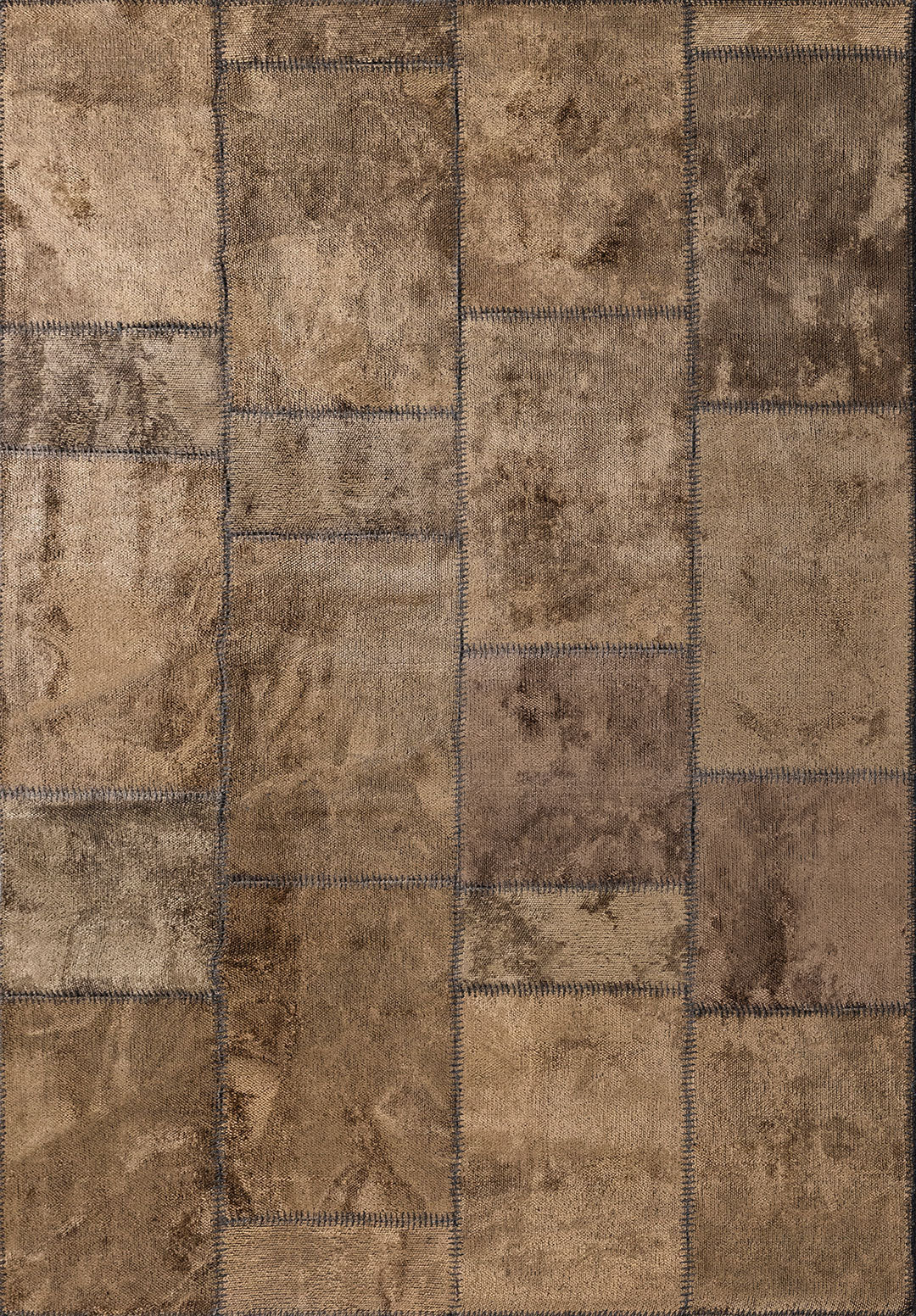 Patch Light Brown Rug