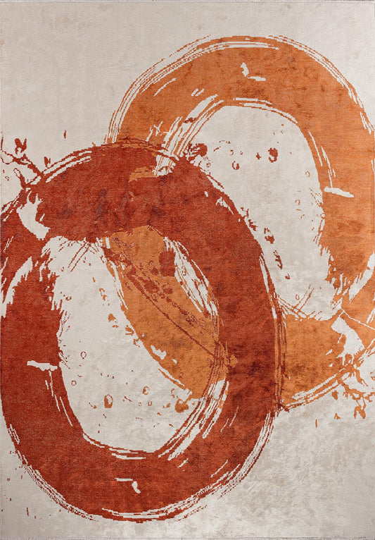 Madrid Rust - Ecru Rug