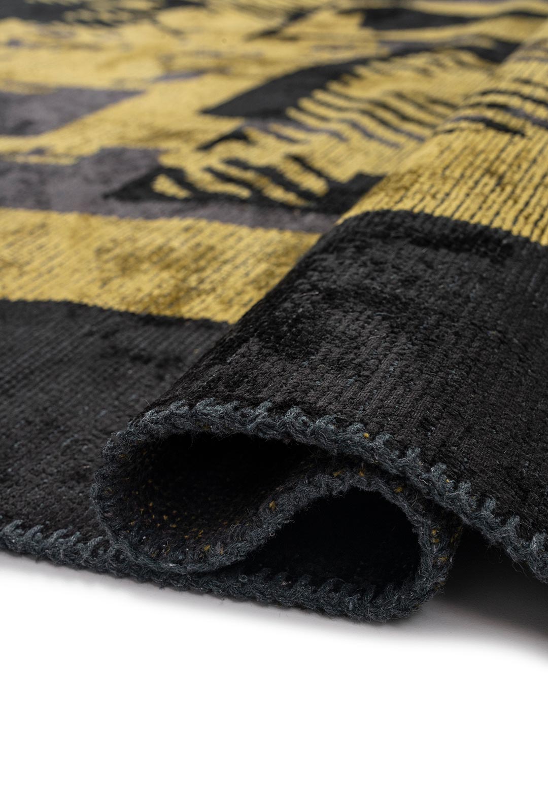Bilbao Black - Yellow Rug