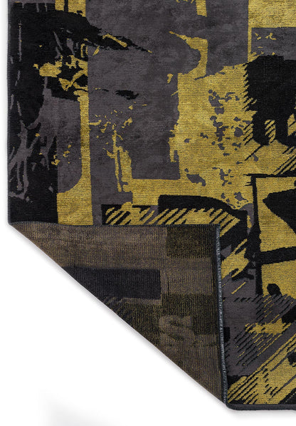 Bilbao Black - Yellow Rug