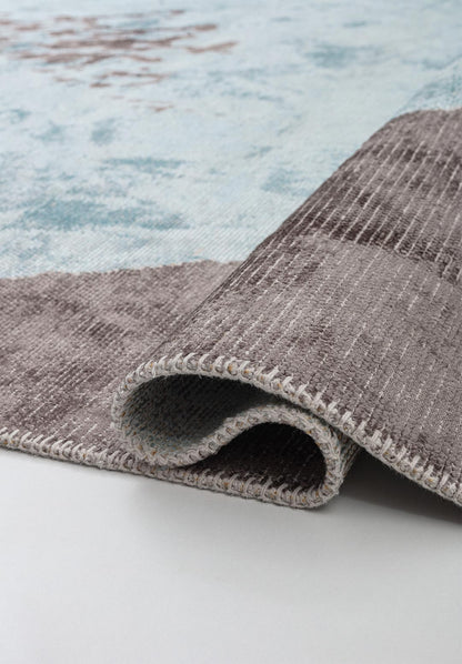Laguna Dark Grey - Ice Blue Rug