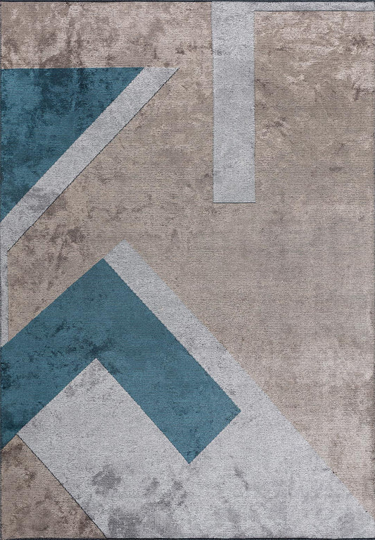 Pamplona Nougat - Petrol Rug