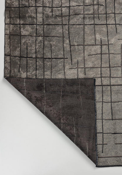 Brooklyn Charcoal - Cream Rug