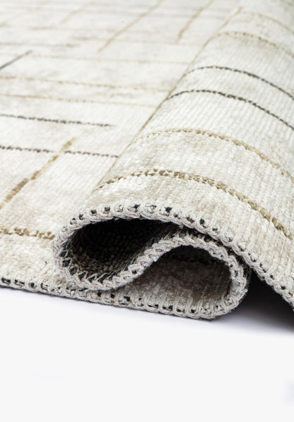 Brooklyn Anthracite - Beige Rug