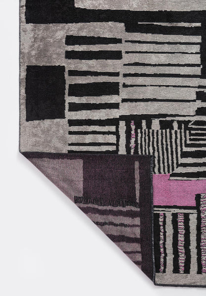 Oxford Black - Grey Rug