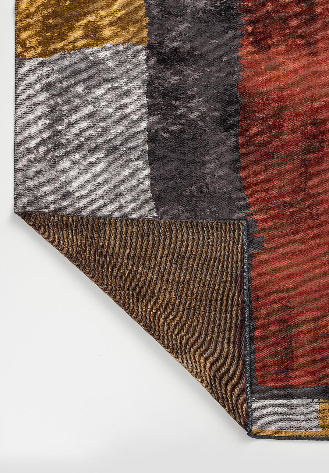 Hamburg Dark Terra - Mustard Rug