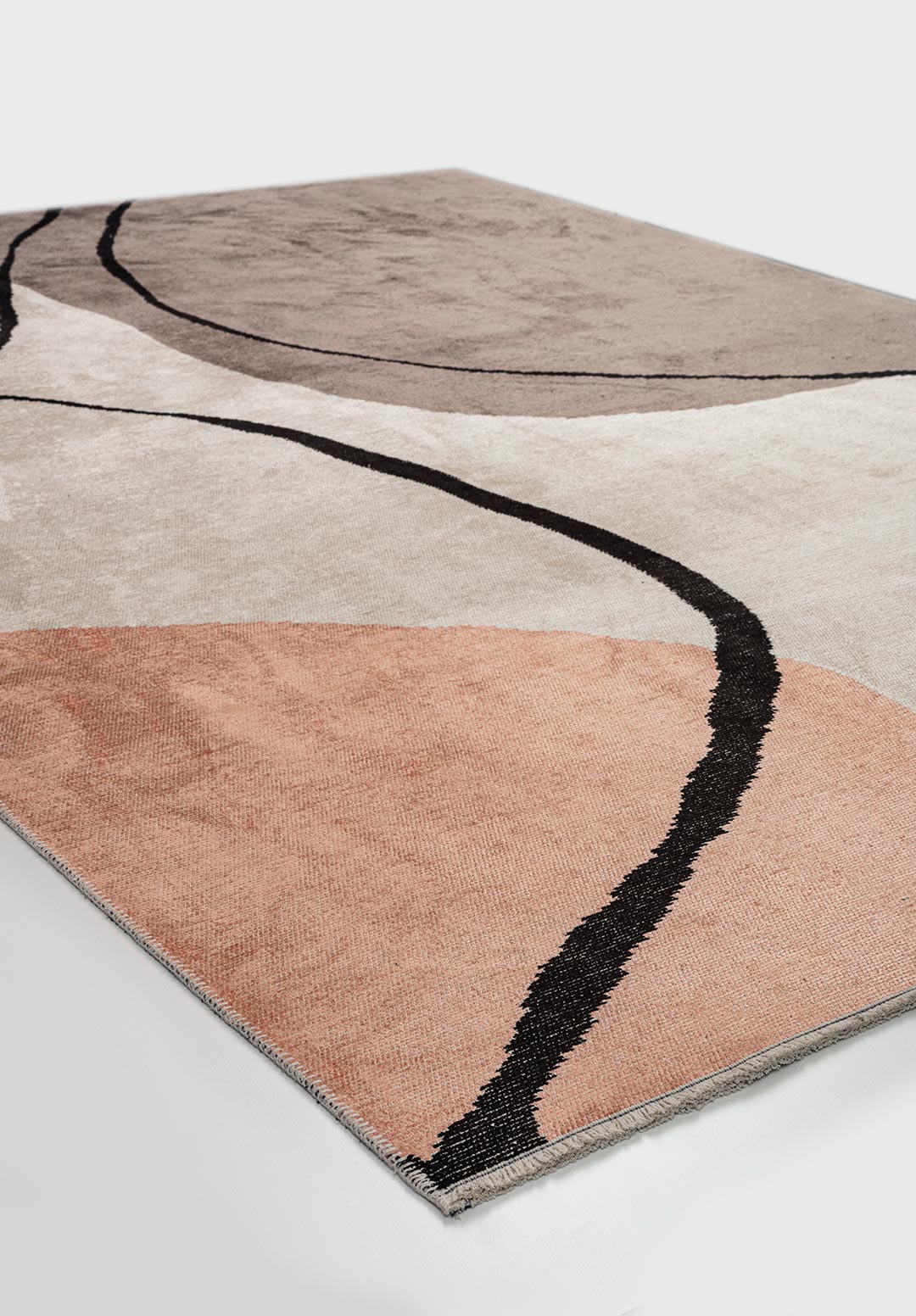 Lagos Dark Grey - Ecru Rug