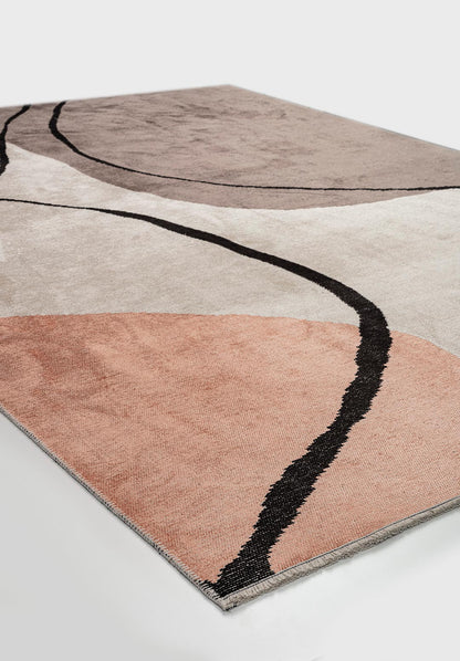 Lagos Dark Grey - Ecru Rug