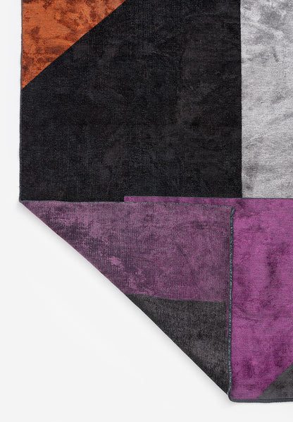 Chicago Black - Rust Rug