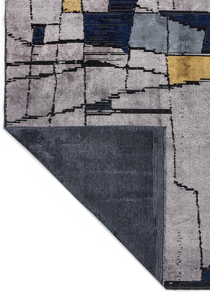 Bristol Red - Light Grey Rug