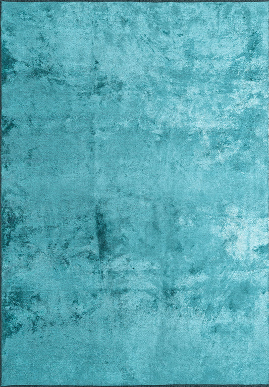 Plain Turquoise Rug