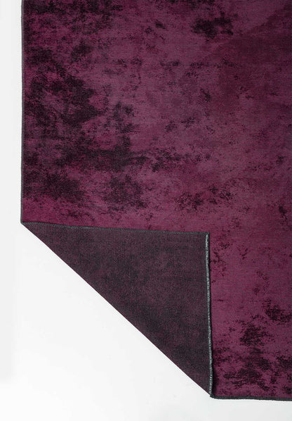 Plain Dark Damson Rug