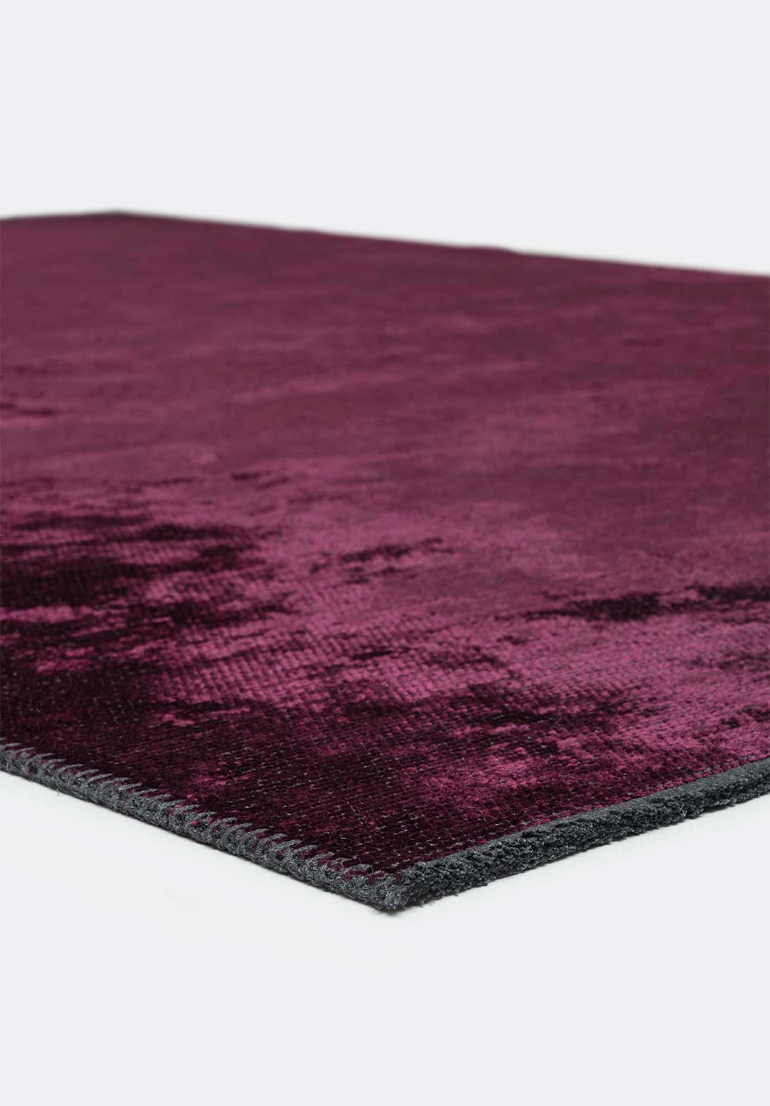Plain Dark Damson Rug