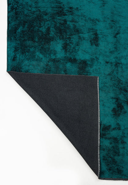 Plain Dark Turquoise Rug
