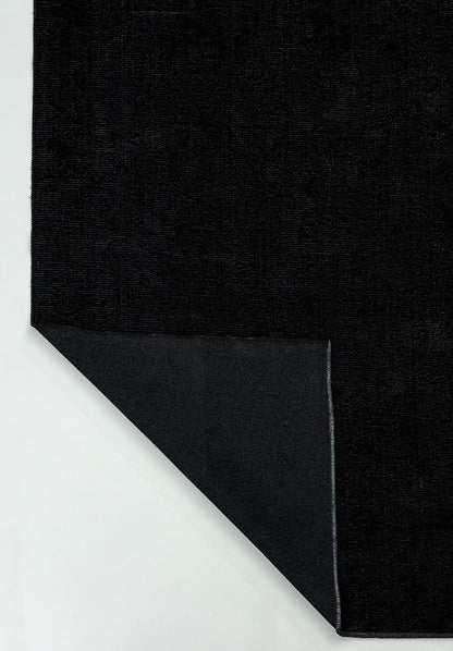 Plain Black Rug