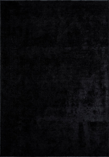 Plain Black Rug