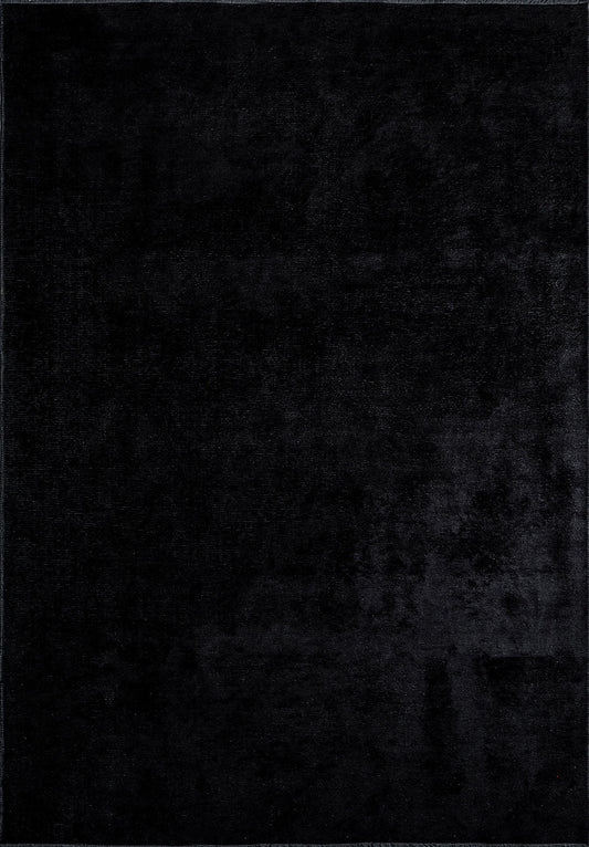 Plain Black Rug