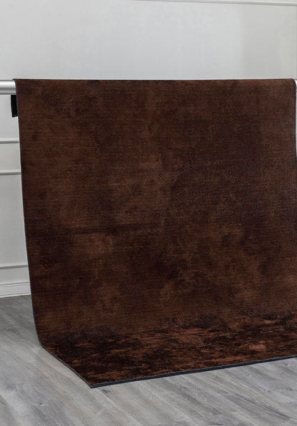 Plain Dark Brown Rug