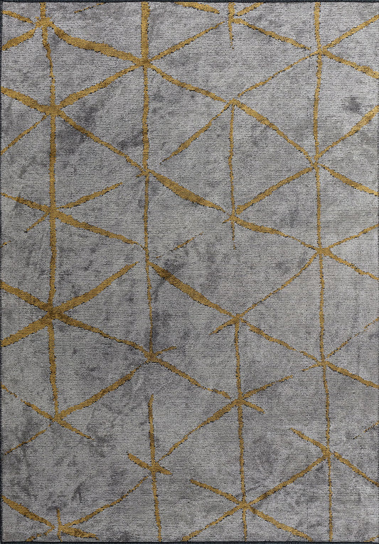 Palermo Yellow - Light Grey Rug