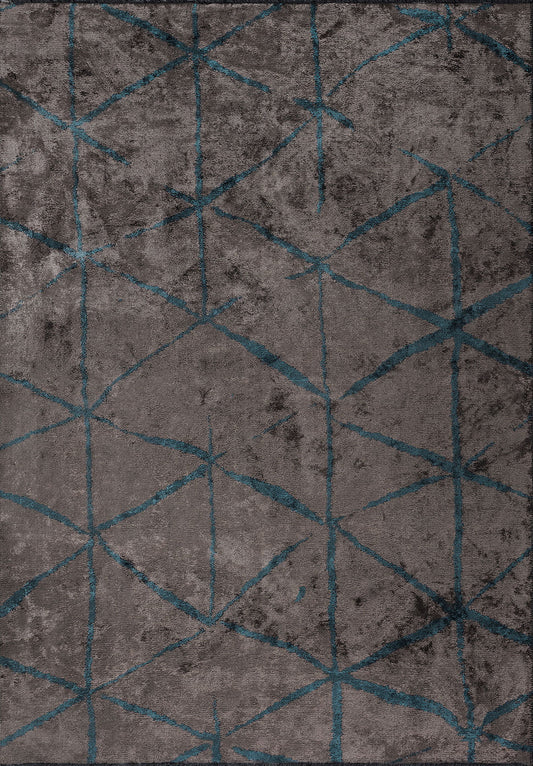 Palermo Petrol - Dark Grey Rug