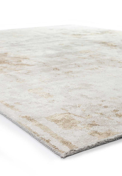 Verona Beige - White Rug
