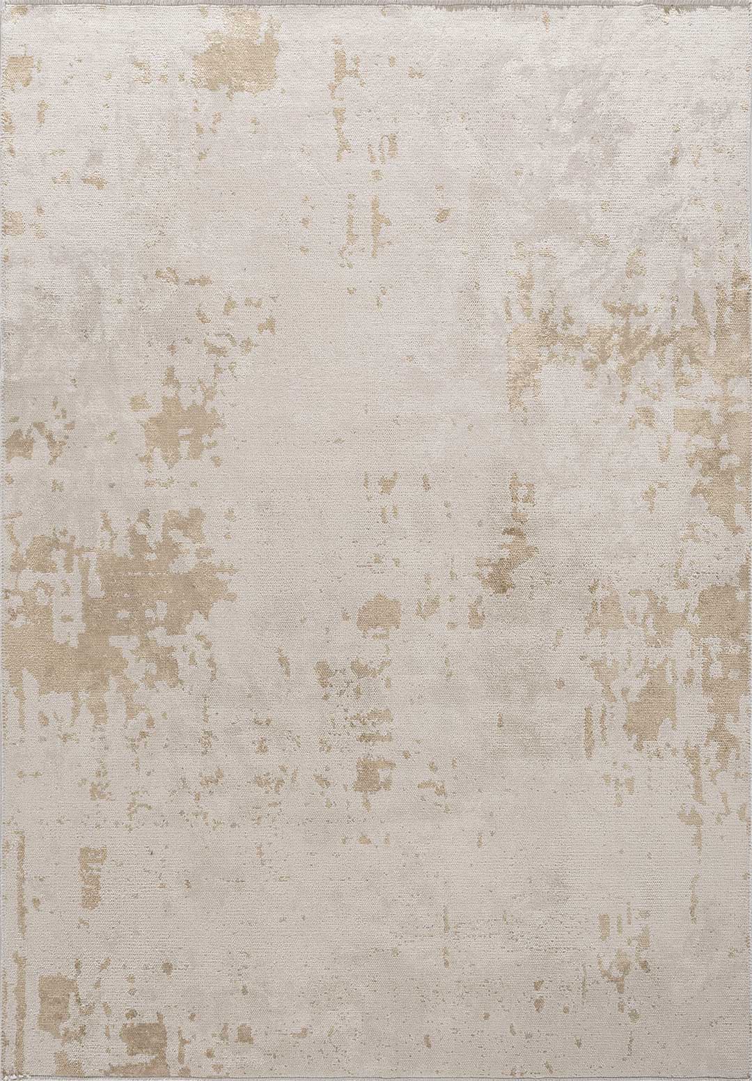 Verona Beige - White Rug