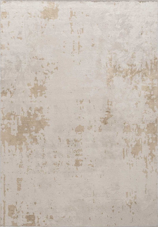 Verona Beige - White Rug