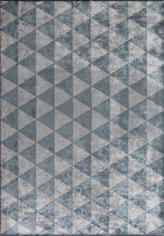 Ferrara Blue - Light Grey Rug