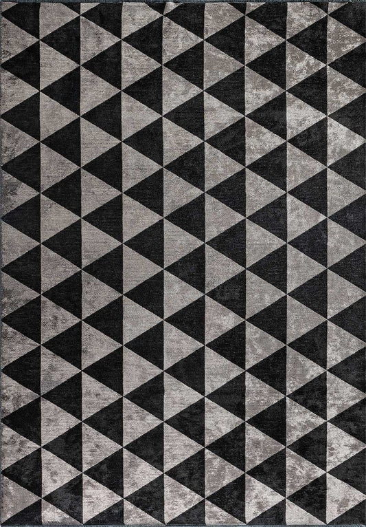 Ferrara Black - Light Grey Rug