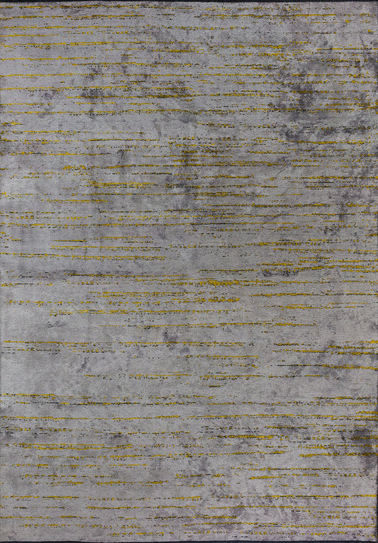 Como Light Grey - Yellow Rug