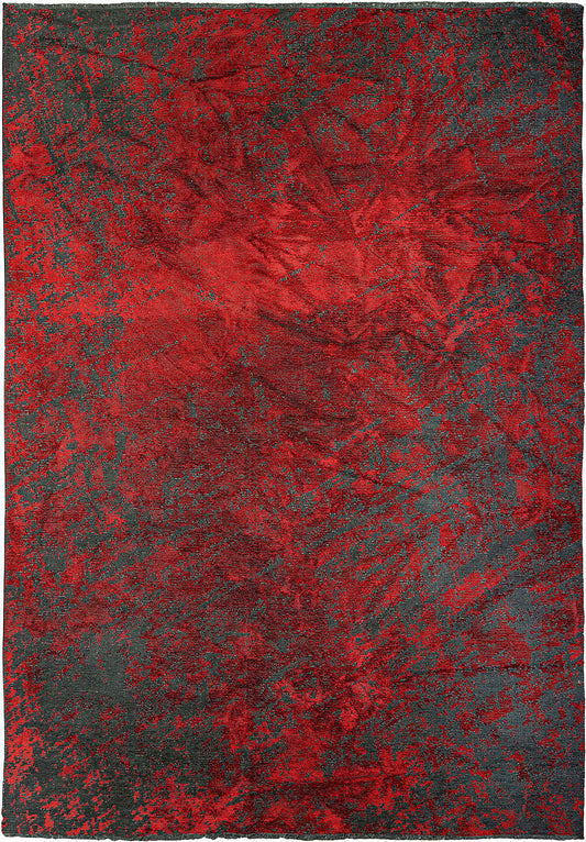 Nostalgia Matte Black - Red Rug