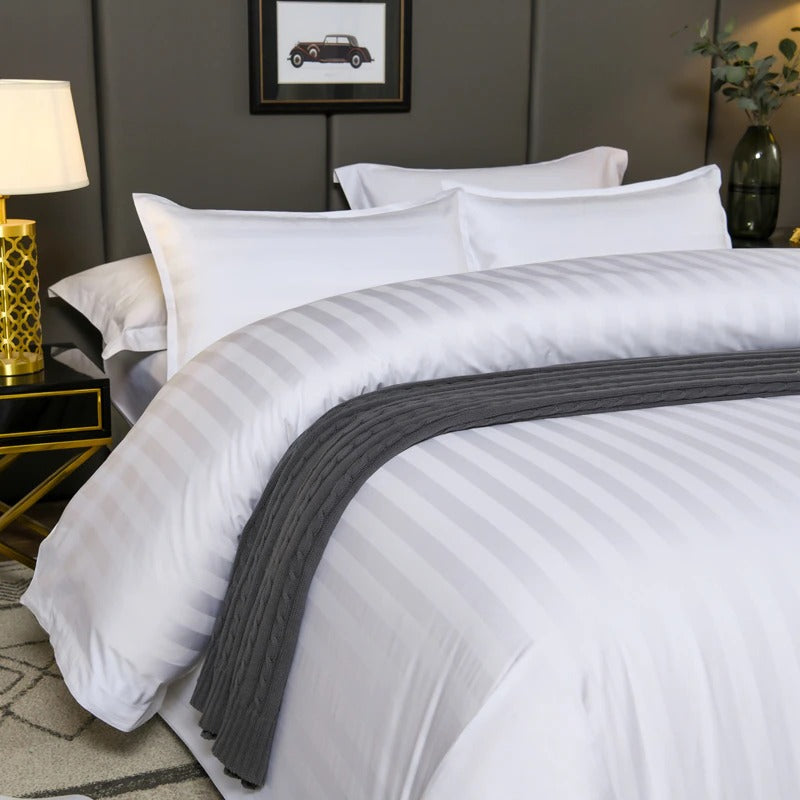 Amara Hotel Stripe Bedding Set
