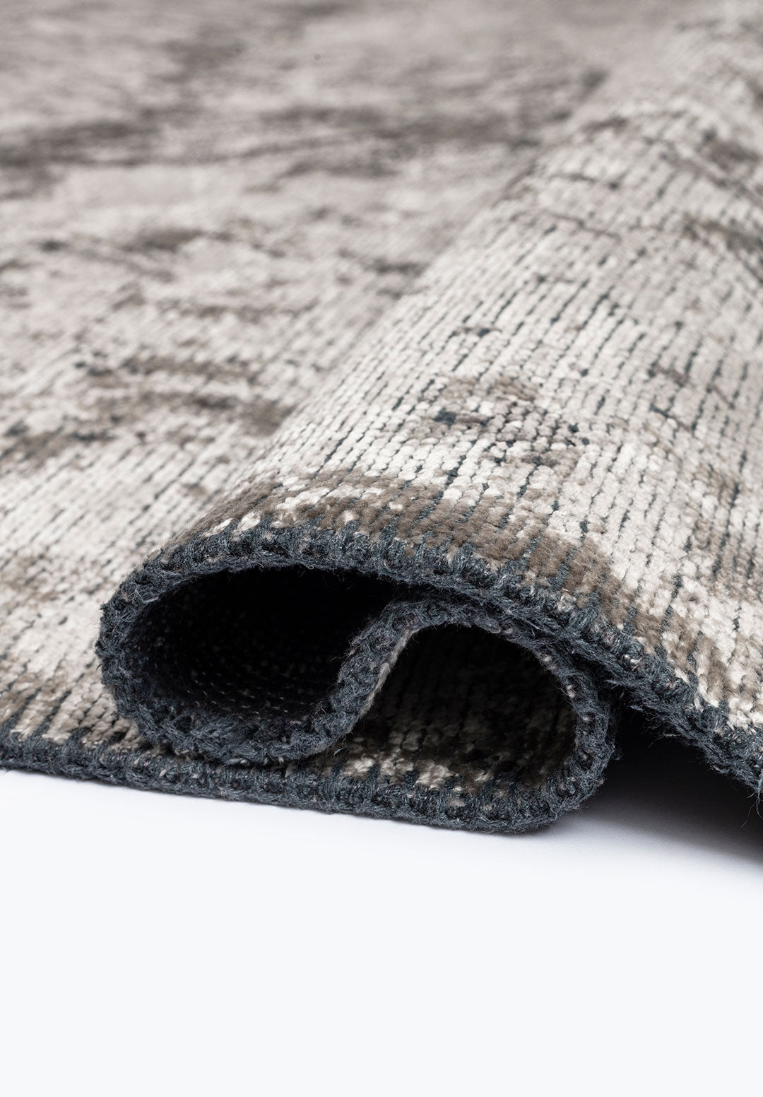 Rustic Cream - Dark Grey Rug