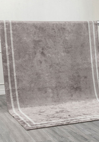 Parallel Border Dark Grey - Light Grey Rug