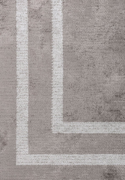 Parallel Border Dark Grey - Light Grey Rug