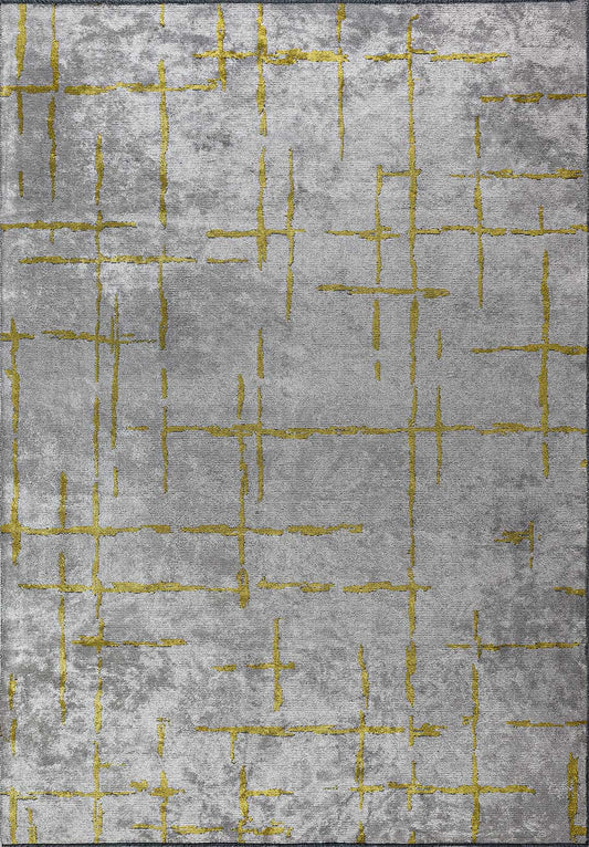 Mark Yellow - Light Grey Rug