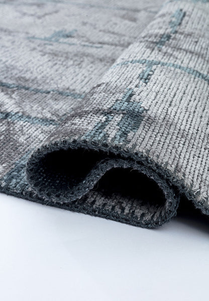 Mark Blue - Light Grey Rug