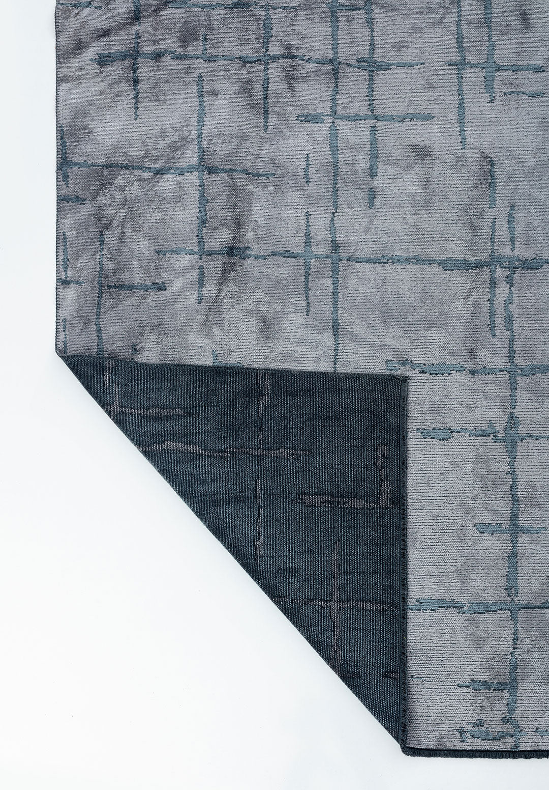 Mark Blue - Light Grey Rug