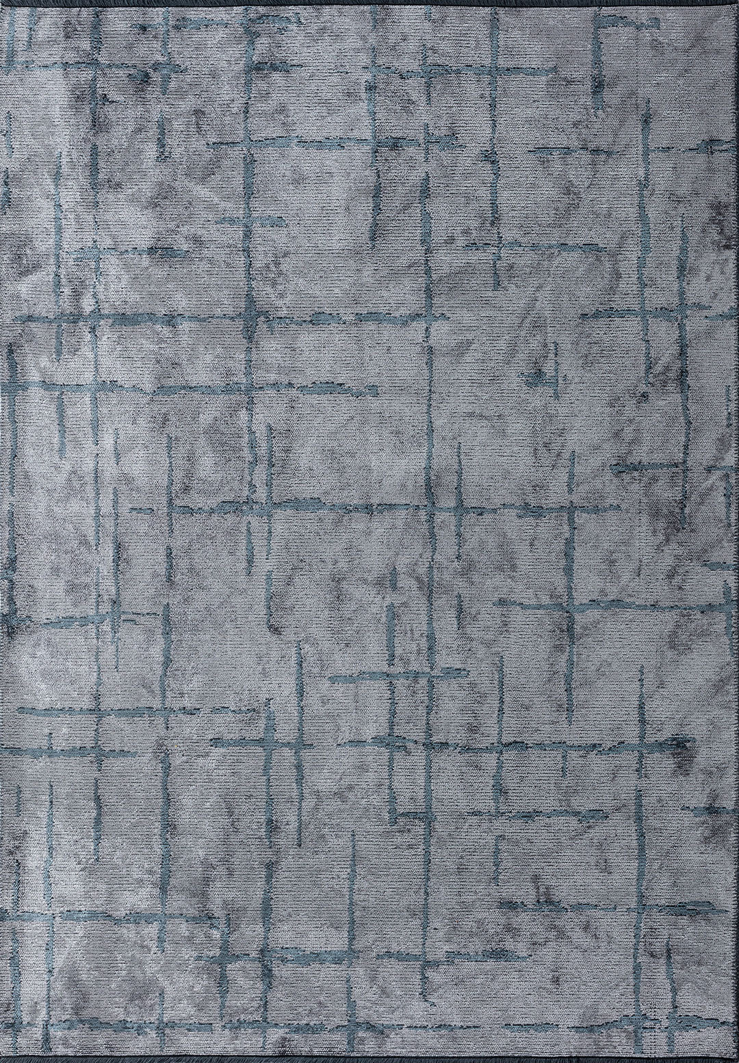 Mark Blue - Light Grey Rug