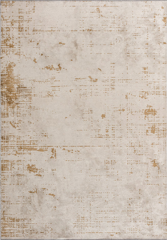 Space White - Dark Beige Rug
