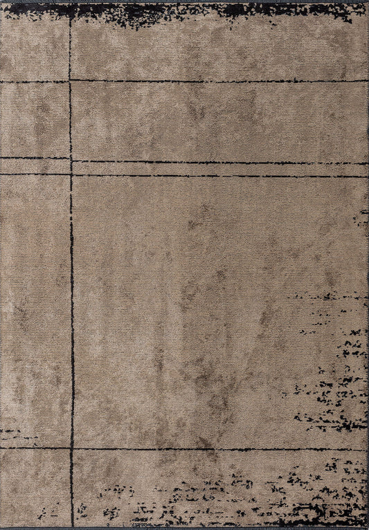 Barber Black - Dark Beige Rug