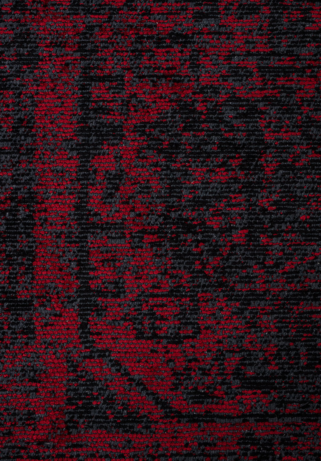 Tile Black - Red Rug