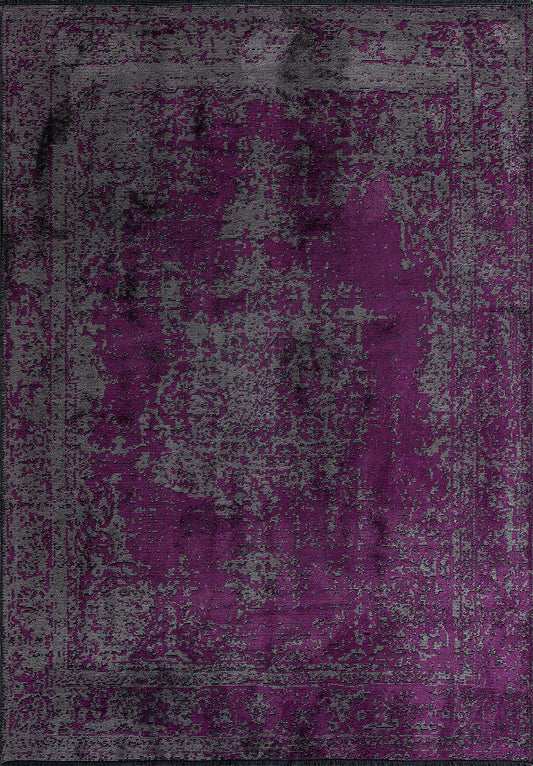 Medallion Grey - Purple Rug
