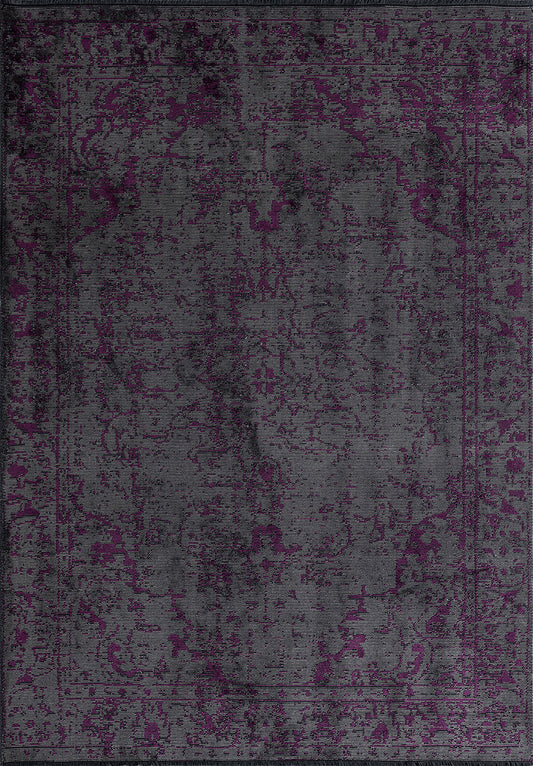 Ivy Grey - Purple Rug