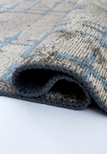Axis Blue - Beige Rug